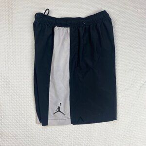 NWT Nike Air Jordan Dri Fit Shorts Pockets Black White Mens Size Large Jumpman